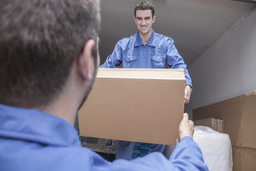 Team preparing a safe van loading operation