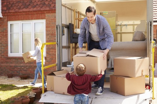 Local removals van serving homes near Parsons Green streets