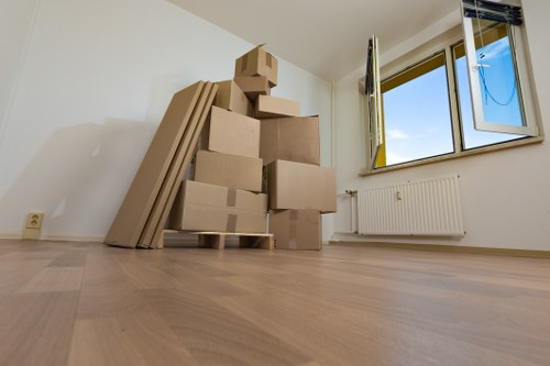 Packing and preparation for a Parsons Green removals van job