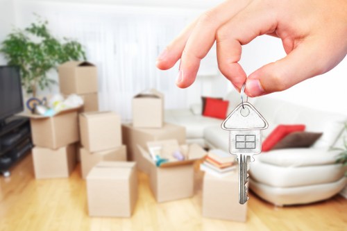 Careful unpacking and room setup after a move in Parsonsgreen