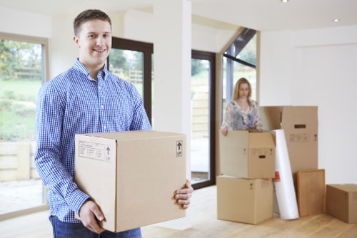 Unpacking and settling into a new home after moving in Parsonsgreen