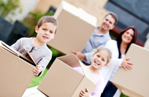 Careful removal packing in a Parsons Green street setting