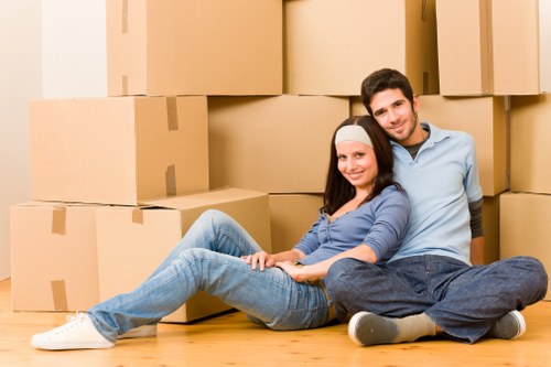 Local moving team handling items in Parsonsgreen