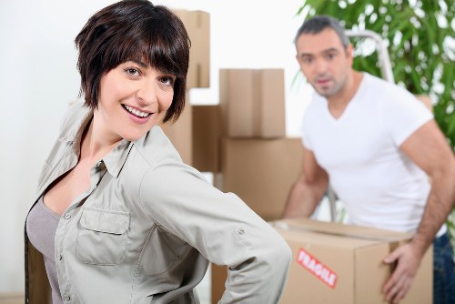 Removals team loading furniture for a Parsonsgreen move