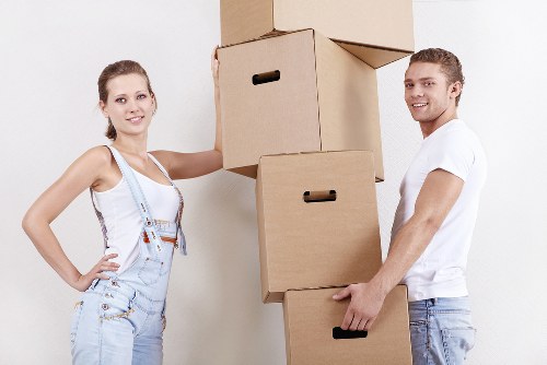 Commercial moving team supporting a business relocation near Parsons Green