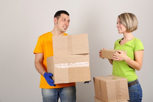 Checklist and packed boxes ready for moving day in Parsons Green