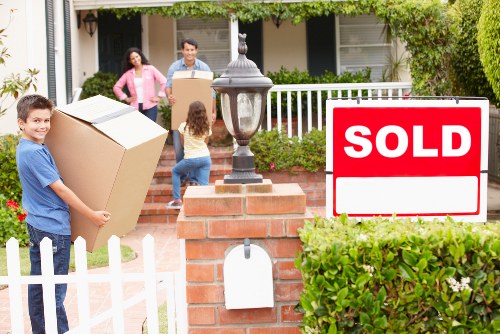 House moving service in Parsonsgreen with packed boxes and furniture