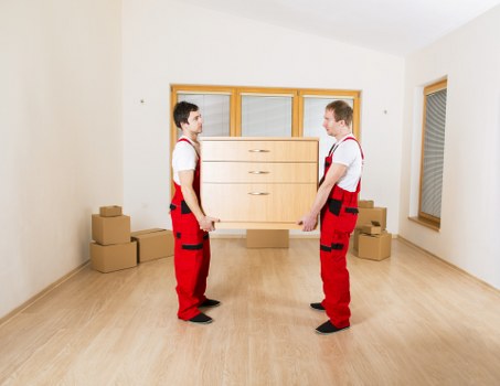 Professional van loaded with furniture for a Parsonsgreen move