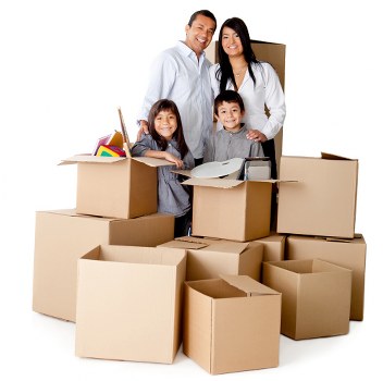 Professional movers loading a van in Parsons Green